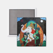 Dancing Ganesh Magnet (Vorderseite/Rückseite)