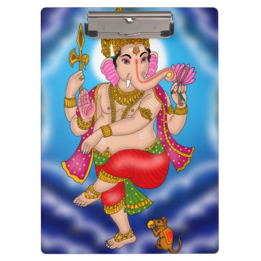 Dancing Ganesha Clipboard Klemmbrett (Vorderseite)