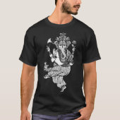 Dancing Ganesha Ganesh Chaturthi Indian Mandala Gr T-Shirt (Vorderseite)