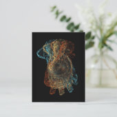 Dancing Ganesha Viel Glück Postcard Postkarte (Stehend Vorderseite)