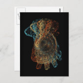 Dancing Ganesha Viel Glück Postcard Postkarte (Vorne/Hinten)