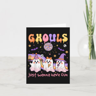 Dancing Ghost Ghouls nur Wanna haben Spaß Hallowee Karte