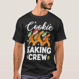Dancing Gingerbread Man Cookie Baking Crew Christm T-Shirt