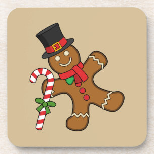 Dancing Gingerbread Man Getränkeuntersetzer