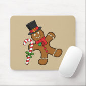 Dancing Gingerbread Man Mousepad (Mit Mouse)