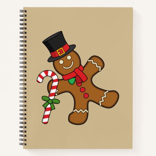 Dancing Gingerbread Man Notizblock (Vorderseite)
