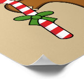 Dancing Gingerbread Man Poster (Ecke)
