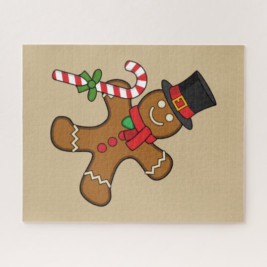 Dancing Gingerbread Man Puzzle (Horizontal)