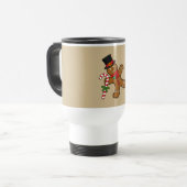 Dancing Gingerbread Man Reisebecher (Vorderseite Links)