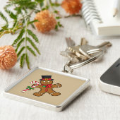 Dancing Gingerbread Man Schlüsselanhänger (Seite)