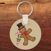 Dancing Gingerbread Man Schlüsselanhänger (Vorderseite)