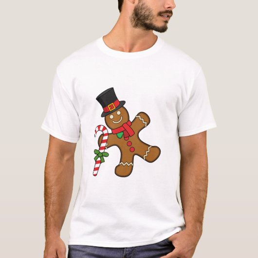 Dancing Gingerbread Man T-Shirt (Vorderseite)