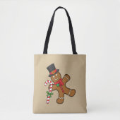 Dancing Gingerbread Man Tasche (Vorderseite)
