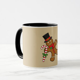 Dancing Gingerbread Man Tasse