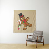 Dancing Gingerbread Man Wandteppich (Beispiel)