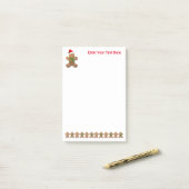 Dancing Gingerbrot Cookies Post-it Klebezettel (Auf Schreibtisch)