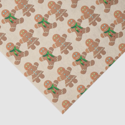 Dancing Gingerbrot Cookies Seidenpapier (Ausschnitt)