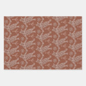 Dancing Gingerbrot Katzen Wrapping Paper Geschenkpapier Set (Vorderseite 3)
