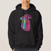 Dancing Girl 80s Colors 1980s Hoodie (Vorderseite)