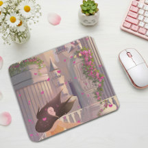Dancing Girl by the Castle Mouse Pad