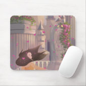 Dancing Girl by the Castle Mouse Pad Mousepad (Mit Mouse)