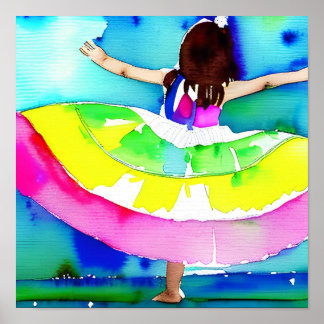 Dancing Girl Concept Art Poster