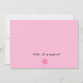 Dancing Girl Monkey Rocker Baby Shower Einladung (Rückseite)