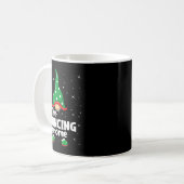 Dancing Gnome Family Matching Christmas Funny Paja Kaffeetasse (Vorderseite Links)