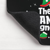 Dancing Gnome Family Matching Christmas Funny Paja Mousepad (Ecke)