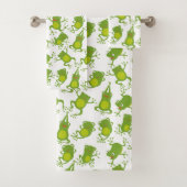 Dancing Green Frogs Badhandtuch Set (Insitu)