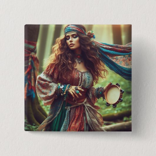 DANCING GYPSI BUTTON (Vorderseite)