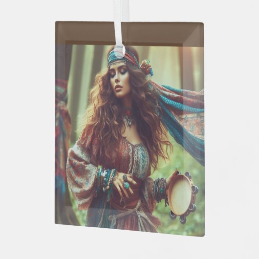 DANCING GYPSI ORNAMENT AUS GLAS (Vorderseite links)