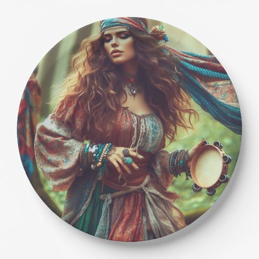 DANCING GYPSI PAPPTELLER (Vorderseite)