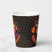 Dancing Happy Pumpkin Halloween Pappbecher (Links)