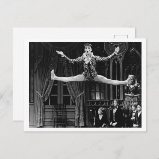 Dancing Harlequin Postcard Postkarte (Vorne/Hinten)