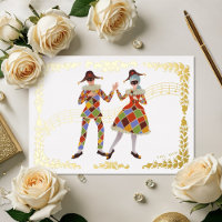 Dancing Harlequins (weiß)