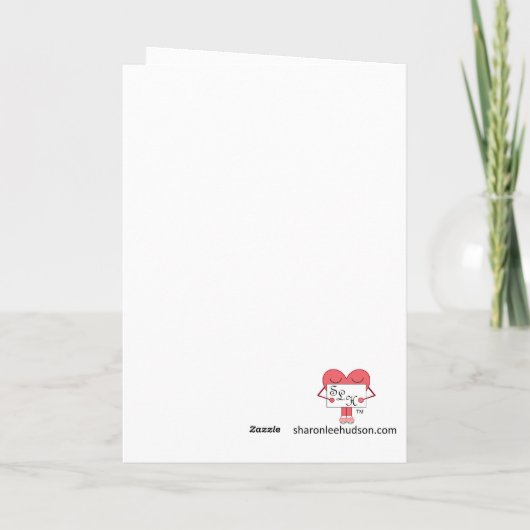 Dancing Heart Blank Karte (Rückseite)