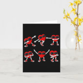 Dancing Hearts Dance Challenge Valentinstag Boys Karte (Gelbe Blume)