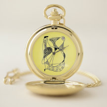 "Dancing Hen" abstraktes Huhn mit Gartengarten-Blu