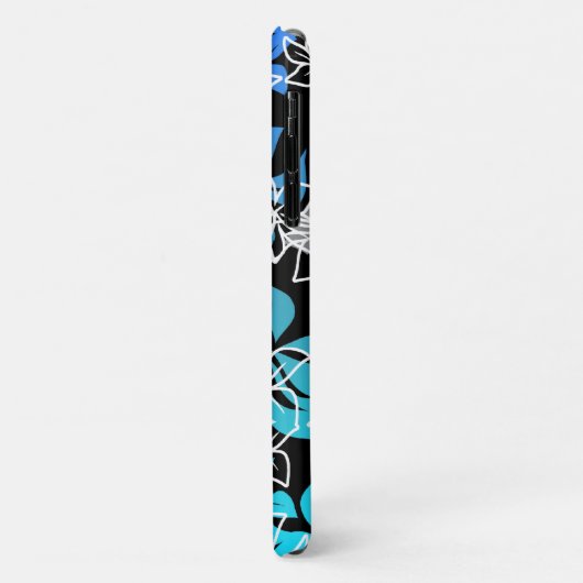 Dancing Hibiskus Hawaiian Blend Blend Blau Case-Mate iPhone Hülle (Hinten/Links)