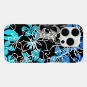 Dancing Hibiskus Hawaiian Blend Floral Turq Case-Mate iPhone Hülle (Rückseite (Horizontal))