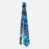 Dancing Hibiskus Hawaiian Necktie Krawatte (Rückseite)