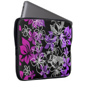 Dancing Hibiskus Hawaiian Neoprene Wetsuit Laptopschutzhülle (Vorne Rechts)