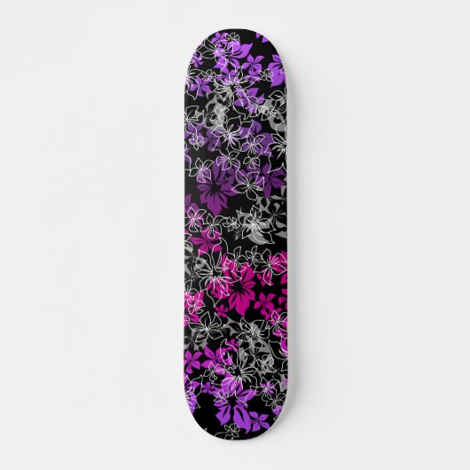 Dancing Hibiskus Skateboard (Vorne)