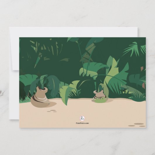 Dancing Hippo Einladung (Rückseite)