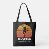 Dancing Hobby Retro Sunset Personalisieren Tasche (Rückseite)