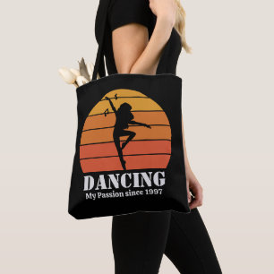 Dancing Hobby Retro Sunset Personalisieren Tasche