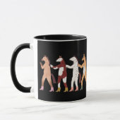 Dancing Horses Whimsical Mug Tasse (Links)