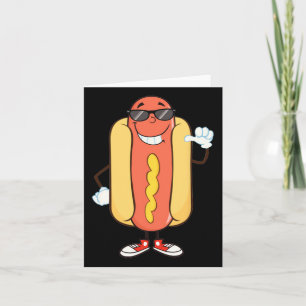 Dancing Hotdog Shirt - Funny Food T Shirt Karte