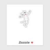 Dancing Hund Sticker (Blatt)